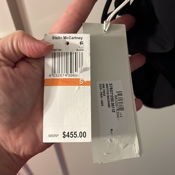 Stella McCartney Swim Mesh One-Piece Swimsuit Small - Picture 5 of 7